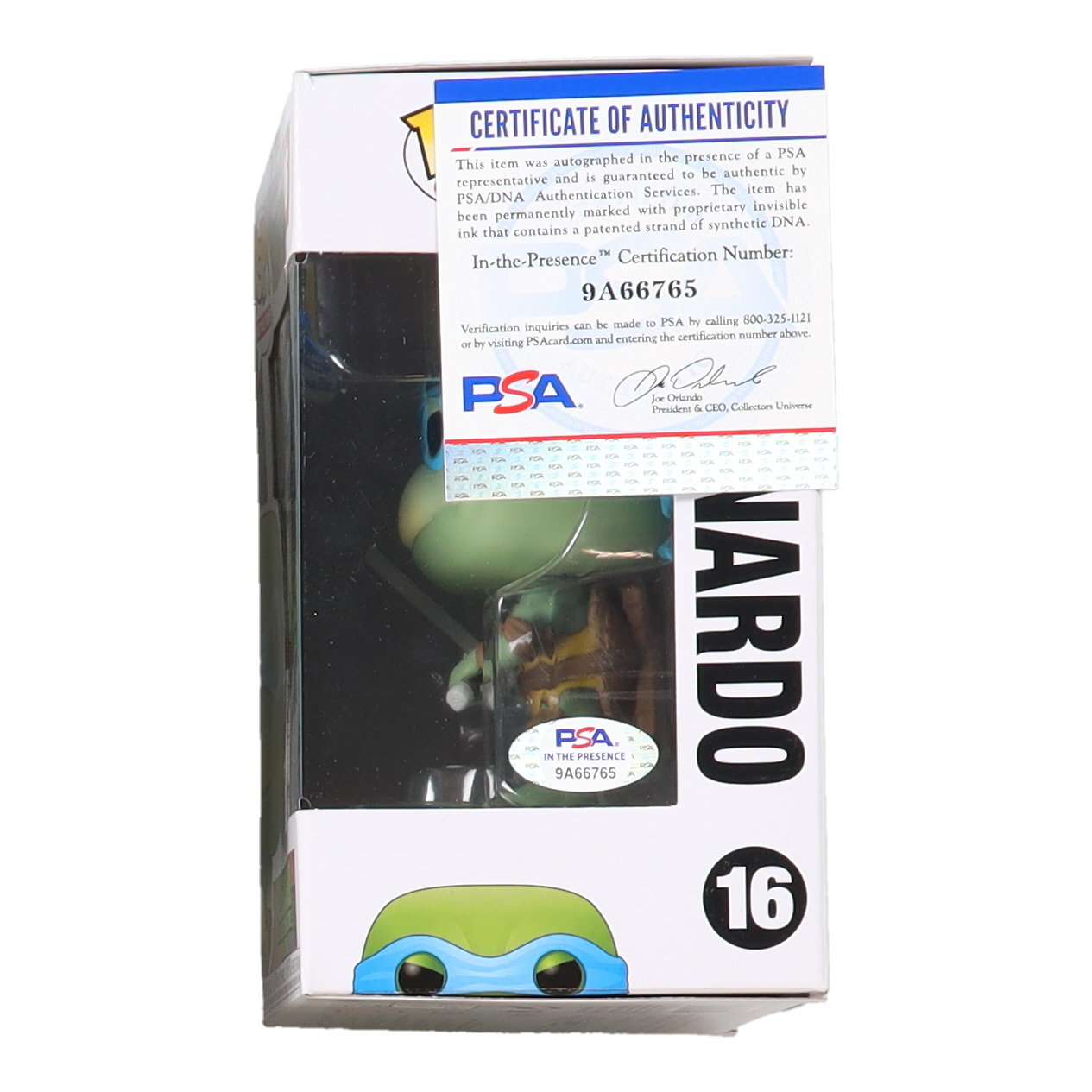 Kevin Eastman Signed "Teenage Mutant Ninja Turtles" #16 Leonardo Funko Pop! Vinyl Figure with Leonardo Sketch (PSA) at PristineAuction.com Kevin Eastman Signed "Teenage Mutant Ninja Turtles" #16 Leonardo Funko Pop! Vinyl Figure with Leonardo Sketch (PSA) at PristineAuction.com