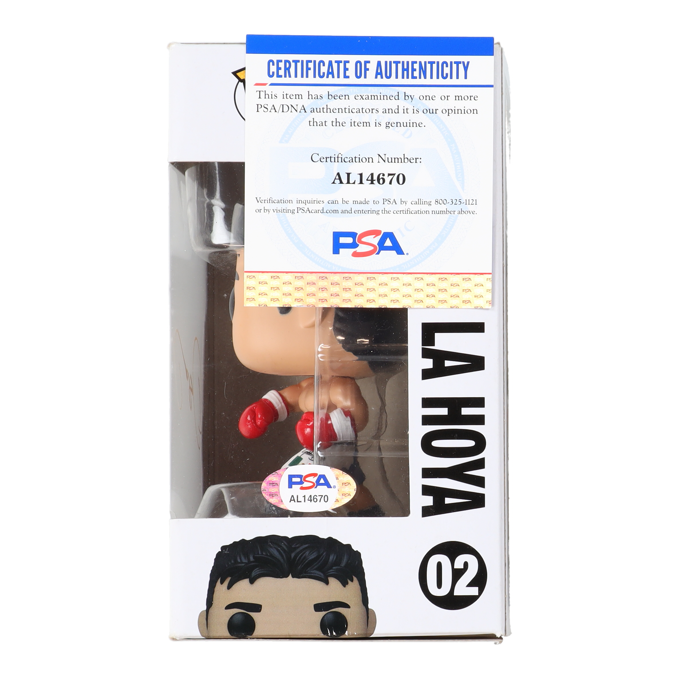 Oscar De La Hoya Signed "Golden Boy" #02 Funko Pop! Vinyl Figure (PSA) at PristineAuction.com Oscar De La Hoya Signed "Golden Boy" #02 Funko Pop! Vinyl Figure (PSA) at PristineAuction.com