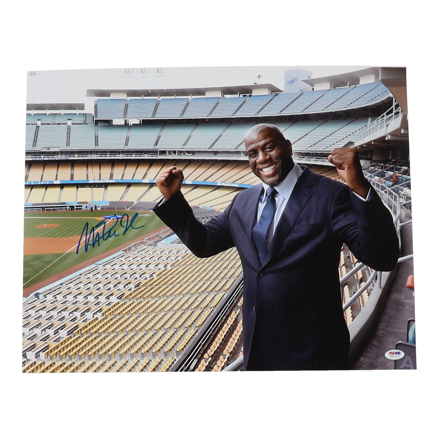 Magic Johnson Signed 16x20 Photo (PSA) at PristineAuction.com Magic Johnson Signed 16x20 Photo (PSA) at PristineAuction.com