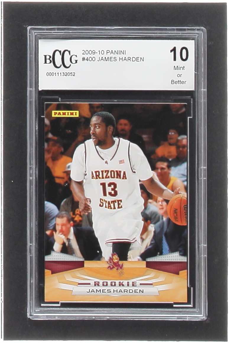James Harden 2009-10 Panini #400 RC (BCCG 10) at PristineAuction.com James Harden 2009-10 Panini #400 RC (BCCG 10) at PristineAuction.com