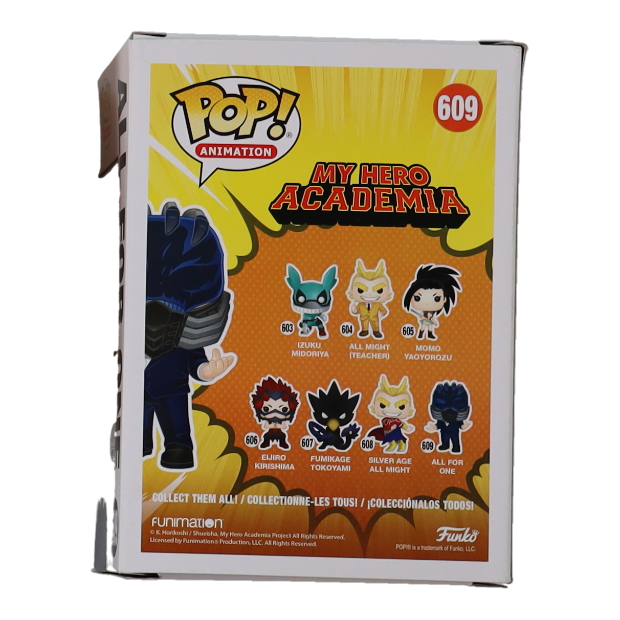 John Swasey Signed "My Hero Academia" #646 All For One Funko Pop! Vinyl Figure Inscribed "Where Is Your Smile Now?" & "Symbol Of Evil" (JSA) at PristineAuction.com John Swasey Signed "My Hero Academia" #646 All For One Funko Pop! Vinyl Figure Inscribed "Where Is Your Smile Now?" & "Symbol Of Evil" (JSA) at PristineAuction.com