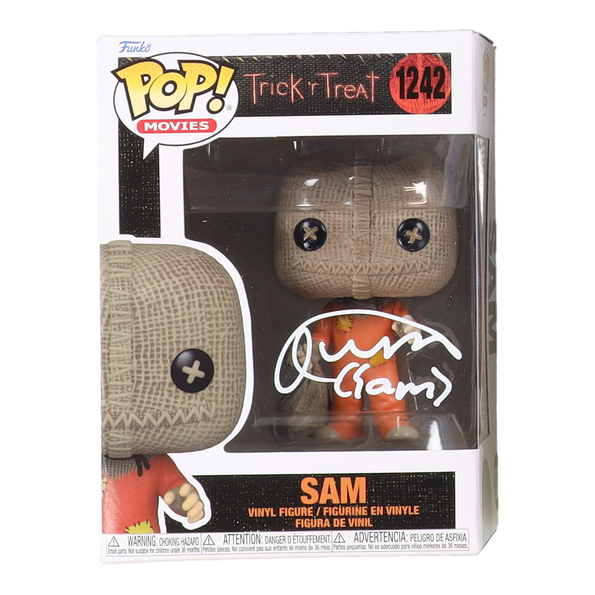 Quinn Lord Signed "Trick 'r Treat" #1242 Sam Funko Pop! Vinyl Figure Inscribed "Sam" (PSA) at PristineAuction.com Quinn Lord Signed "Trick 'r Treat" #1242 Sam Funko Pop! Vinyl Figure Inscribed "Sam" (PSA) at PristineAuction.com