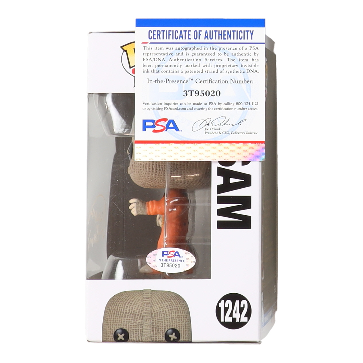 Quinn Lord Signed "Trick 'r Treat" #1242 Sam Funko Pop! Vinyl Figure Inscribed "Sam" (PSA) at PristineAuction.com Quinn Lord Signed "Trick 'r Treat" #1242 Sam Funko Pop! Vinyl Figure Inscribed "Sam" (PSA) at PristineAuction.com