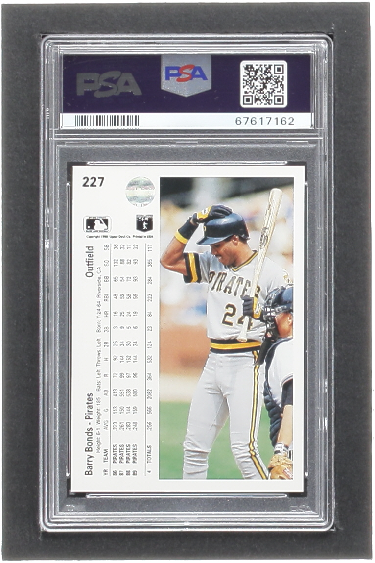 Barry Bonds 1990 Upper Deck #227 (PSA 8) at PristineAuction.com Barry Bonds 1990 Upper Deck #227 (PSA 8) at PristineAuction.com