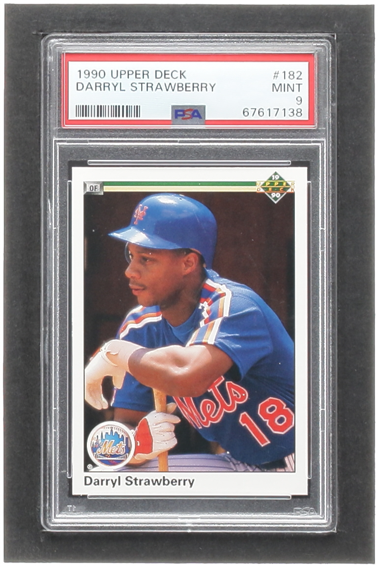 Darryl Strawberry 1990 Upper Deck #182 (PSA 9) at PristineAuction.com Darryl Strawberry 1990 Upper Deck #182 (PSA 9) at PristineAuction.com
