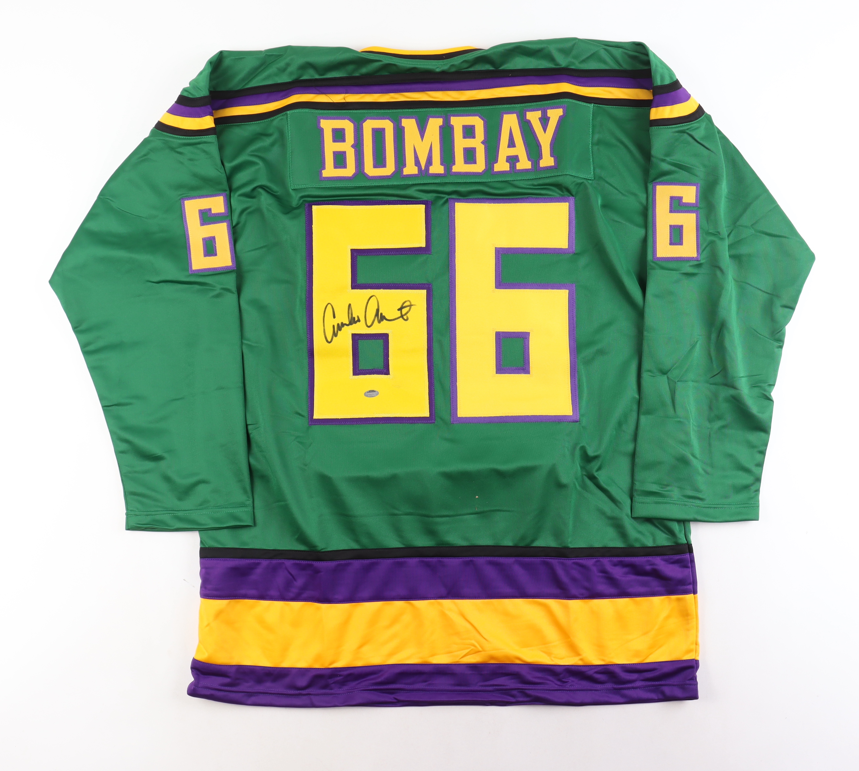 Emilio Estevez Signed Jersey (Schwartz) at PristineAuction.com Emilio Estevez Signed Jersey (Schwartz) at PristineAuction.com