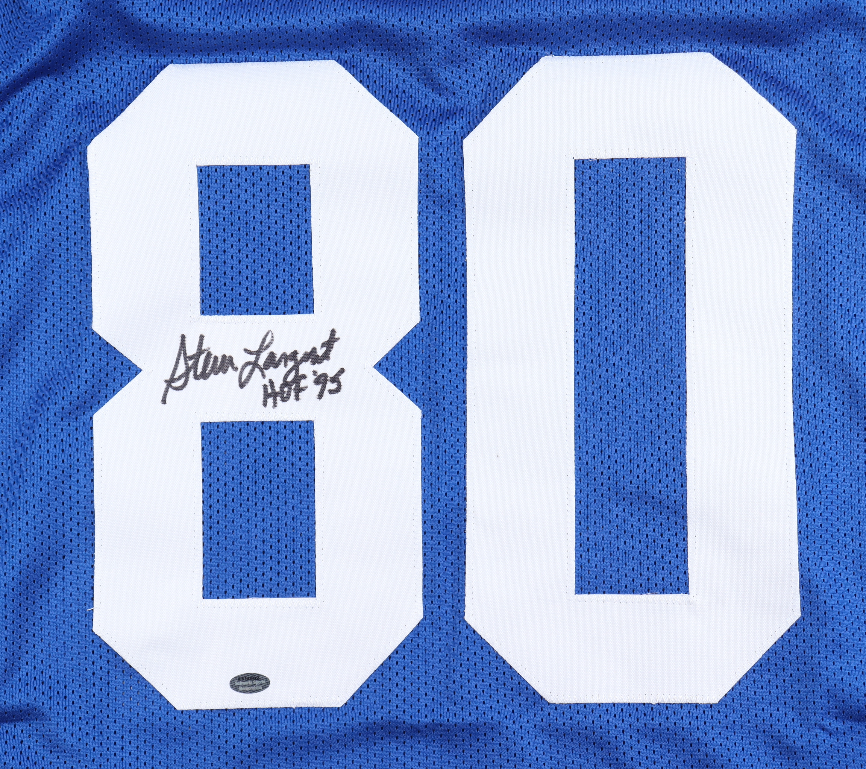 Steve Largent Signed Jersey Inscribed "HOF 95" (Schwartz) at PristineAuction.com Steve Largent Signed Jersey Inscribed "HOF 95" (Schwartz) at PristineAuction.com