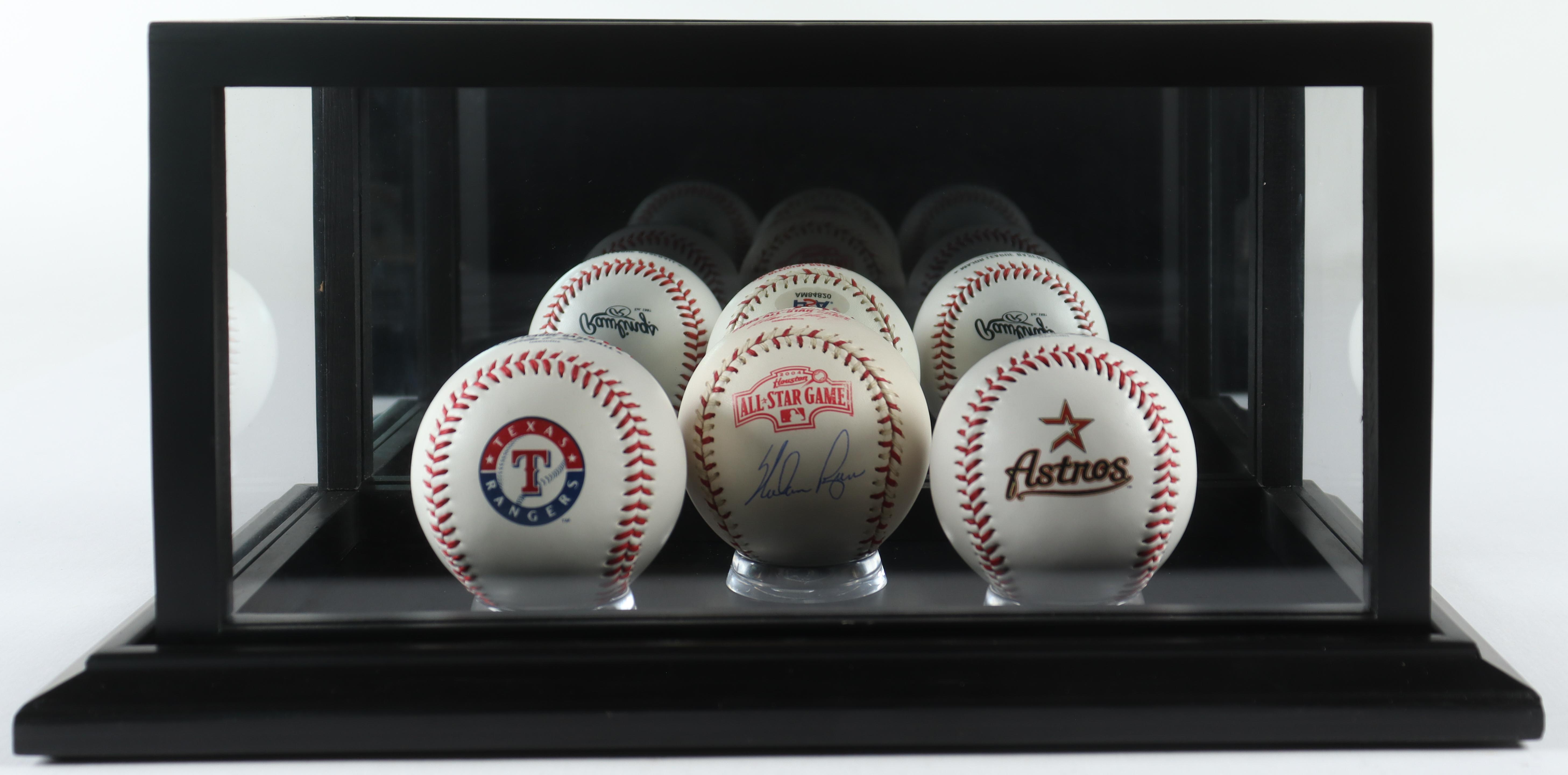 Nolan Ryan Signed Baseball (3) Ball Set In Display Case (PSA) at PristineAuction.com Nolan Ryan Signed Baseball (3) Ball Set In Display Case (PSA) at PristineAuction.com