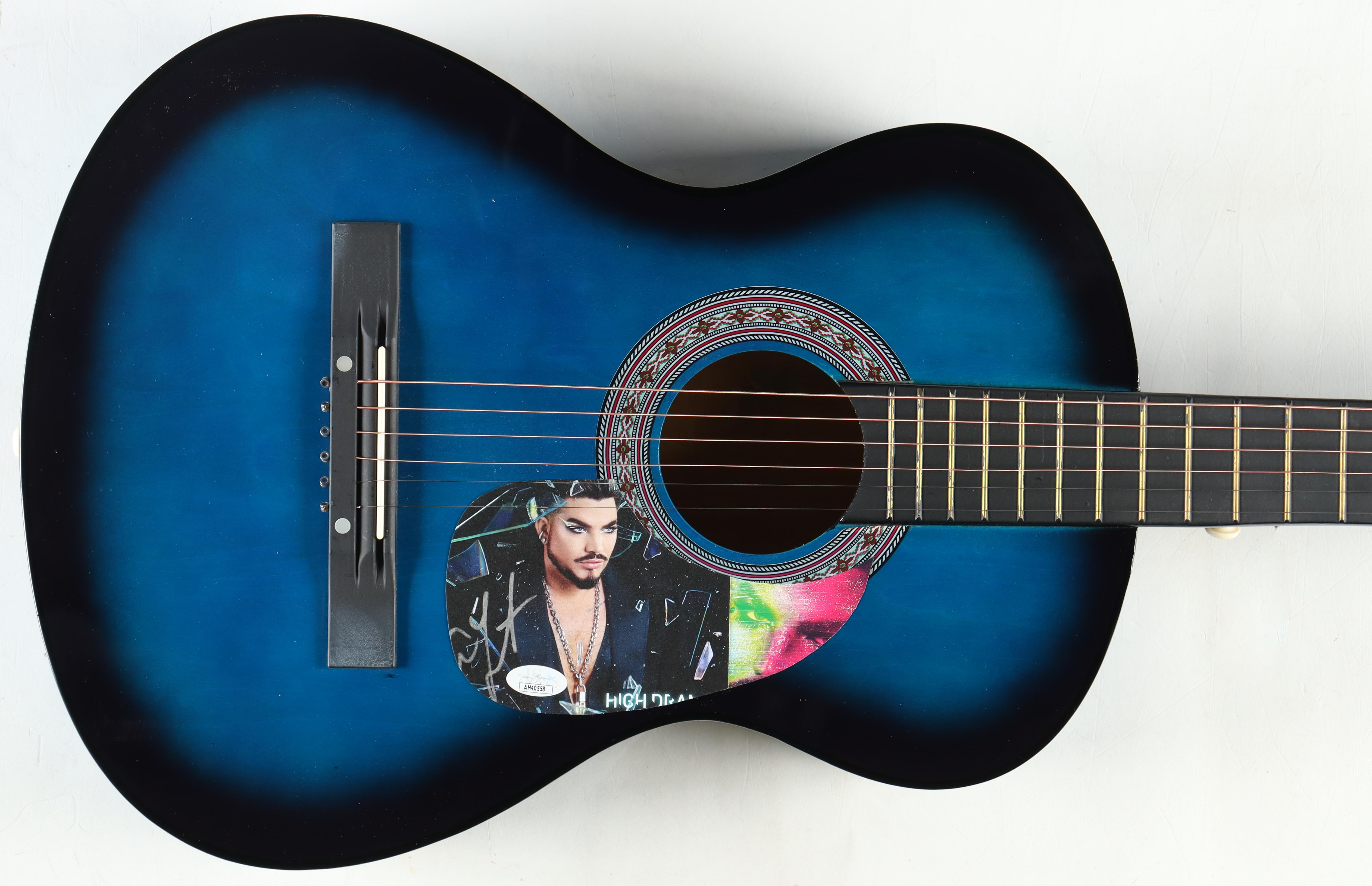 Adam Lambert Signed 39" Acoustic Guitar (Beckett) at PristineAuction.com Adam Lambert Signed 39" Acoustic Guitar (Beckett) at PristineAuction.com