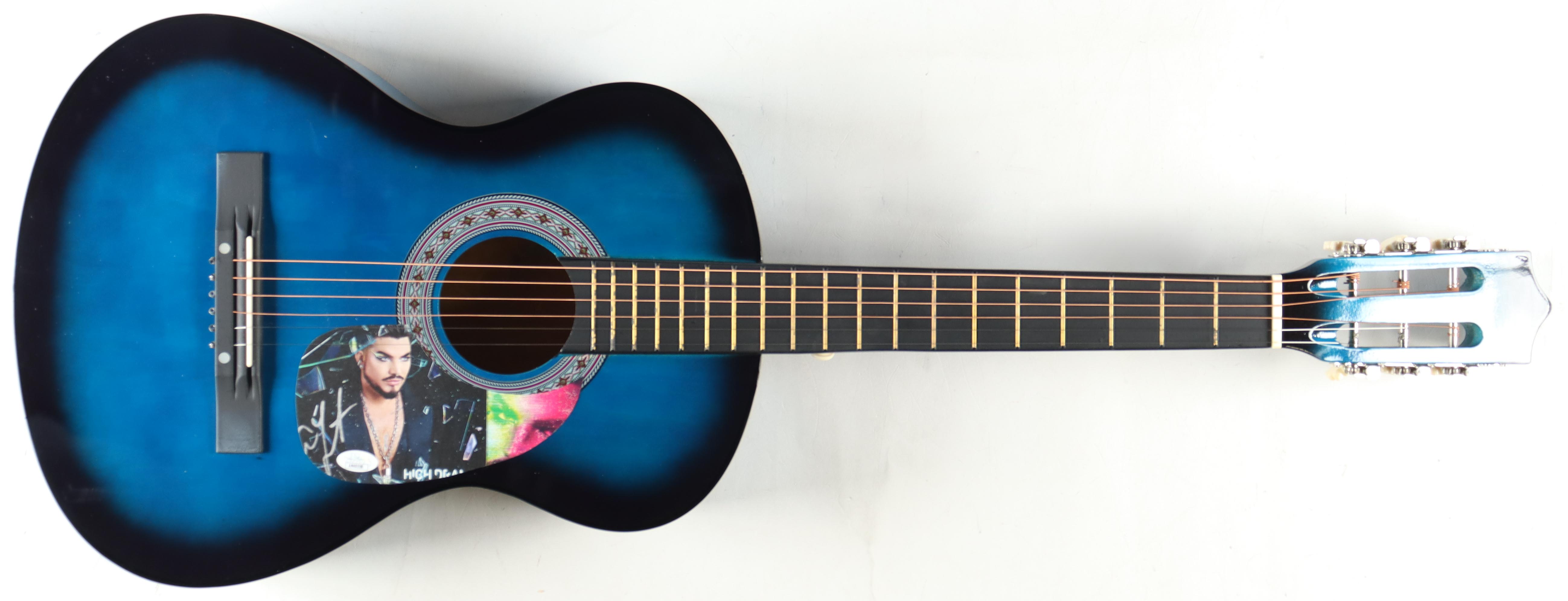 Adam Lambert Signed 39" Acoustic Guitar (Beckett) at PristineAuction.com Adam Lambert Signed 39" Acoustic Guitar (Beckett) at PristineAuction.com