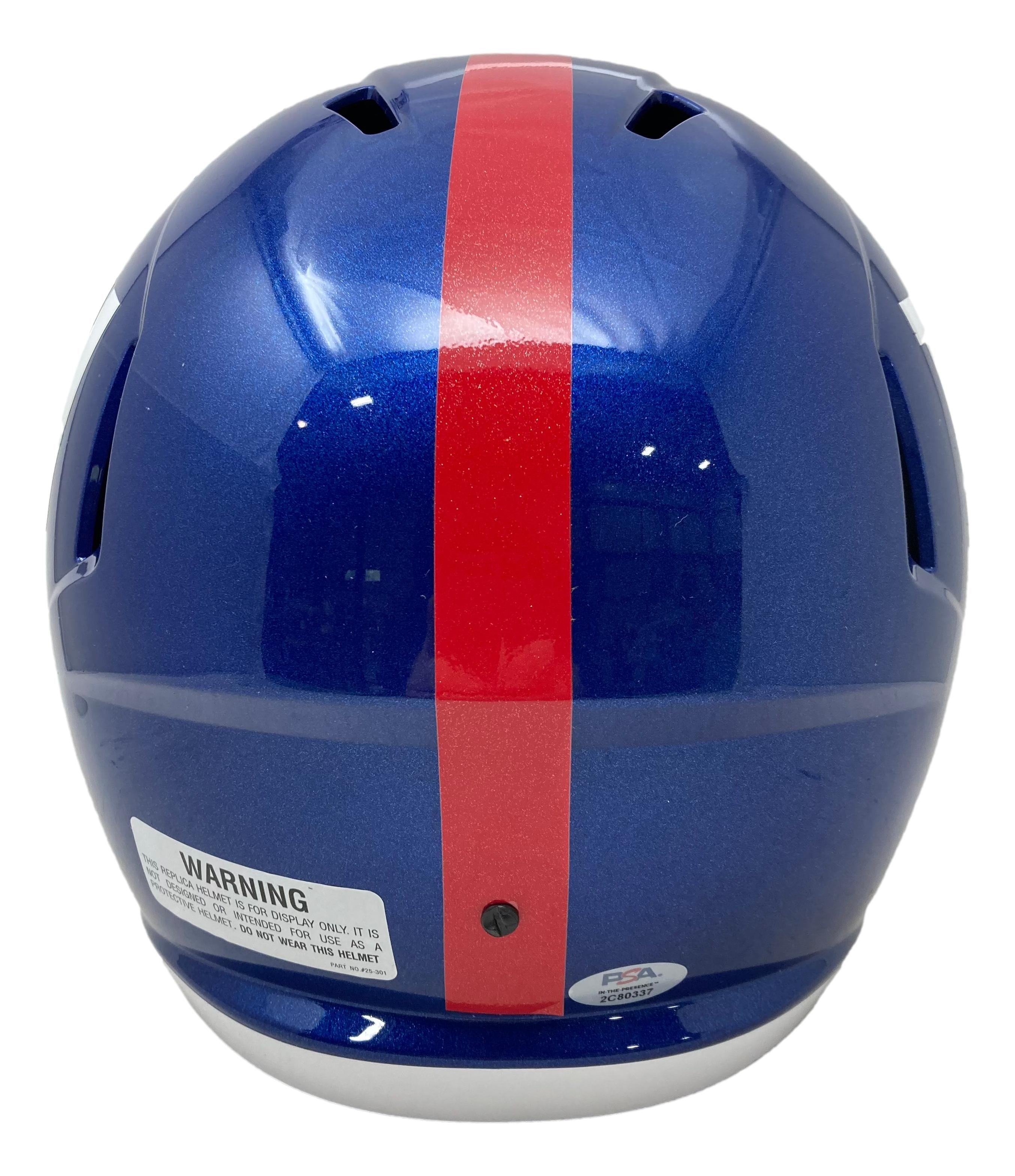 Saquon Barkley Signed Giants Full-Size Speed Helmet (PSA) at PristineAuction.com Saquon Barkley Signed Giants Full-Size Speed Helmet (PSA) at PristineAuction.com