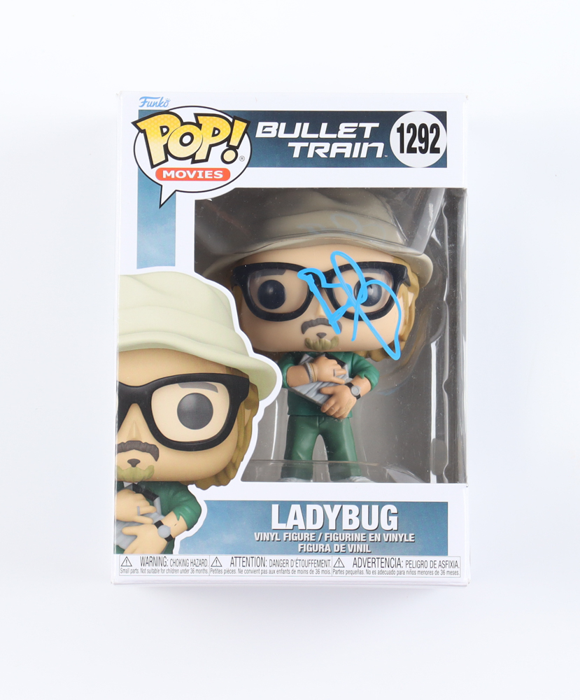 Brad Pitt Signed "Bullet Train" #1292 Ladybug Funko Pop! Vinyl Figure (ACOA) at PristineAuction.com Brad Pitt Signed "Bullet Train" #1292 Ladybug Funko Pop! Vinyl Figure (ACOA) at PristineAuction.com
