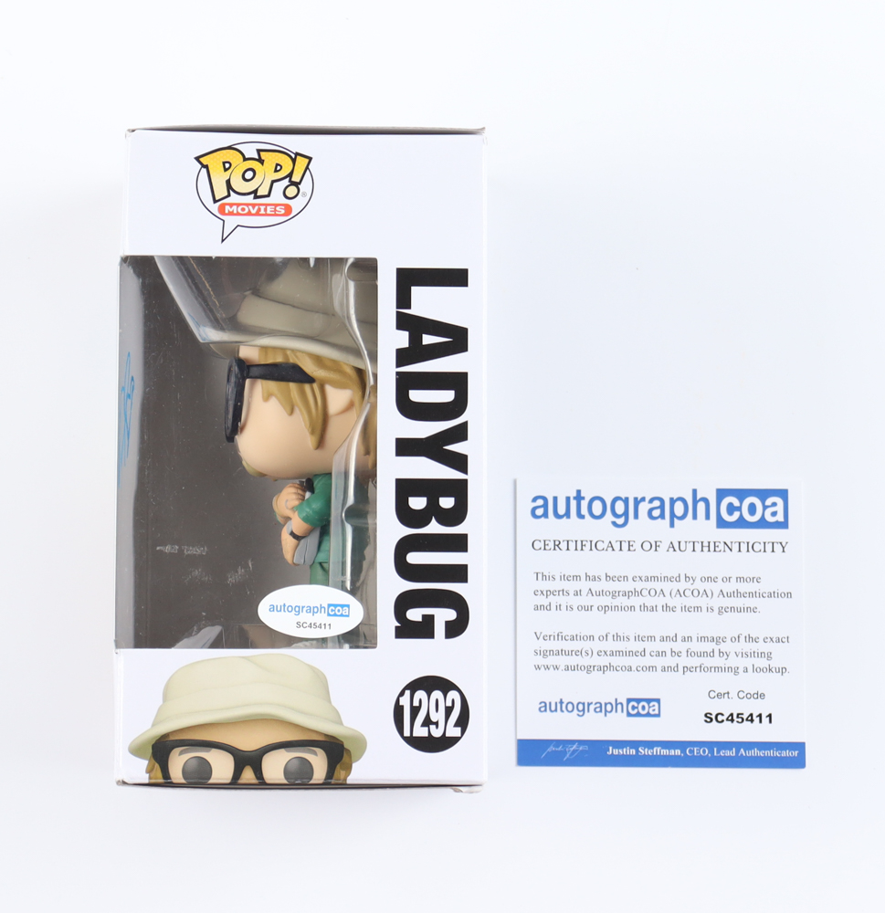 Brad Pitt Signed "Bullet Train" #1292 Ladybug Funko Pop! Vinyl Figure (ACOA) at PristineAuction.com Brad Pitt Signed "Bullet Train" #1292 Ladybug Funko Pop! Vinyl Figure (ACOA) at PristineAuction.com