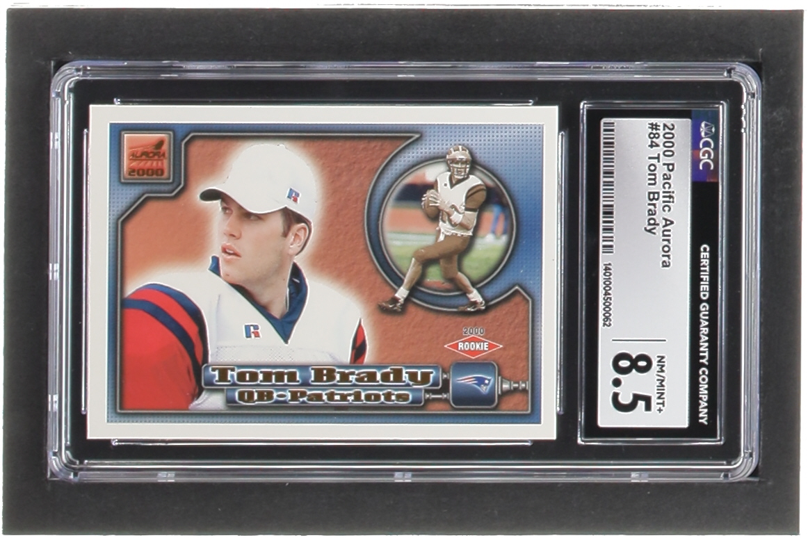 Tom Brady 2000 Aurora #84 RC (CGC 8.5) at PristineAuction.com Tom Brady 2000 Aurora #84 RC (CGC 8.5) at PristineAuction.com