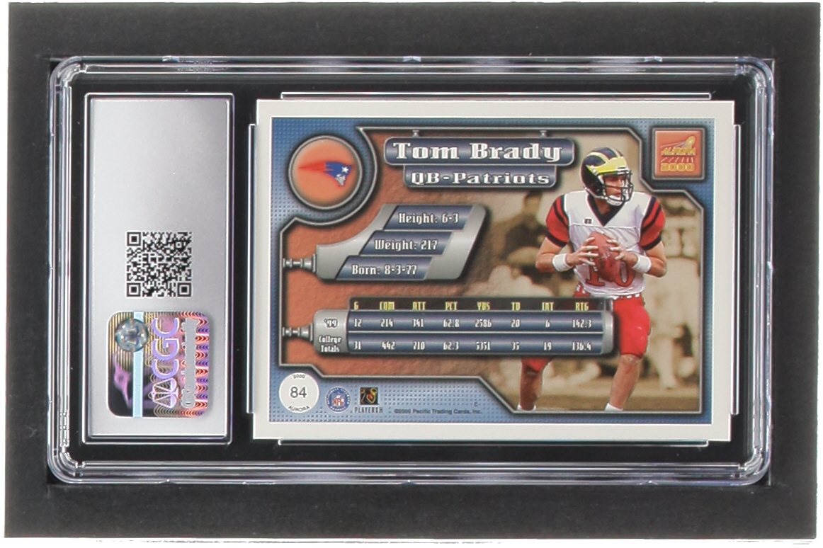 Tom Brady 2000 Aurora #84 RC (CGC 8.5) at PristineAuction.com Tom Brady 2000 Aurora #84 RC (CGC 8.5) at PristineAuction.com