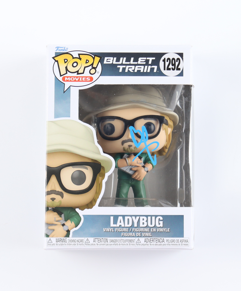 Brad Pitt Signed "Bullet Train" #1292 Ladybug Funko Pop! Vinyl Figure (ACOA) at PristineAuction.com Brad Pitt Signed "Bullet Train" #1292 Ladybug Funko Pop! Vinyl Figure (ACOA) at PristineAuction.com