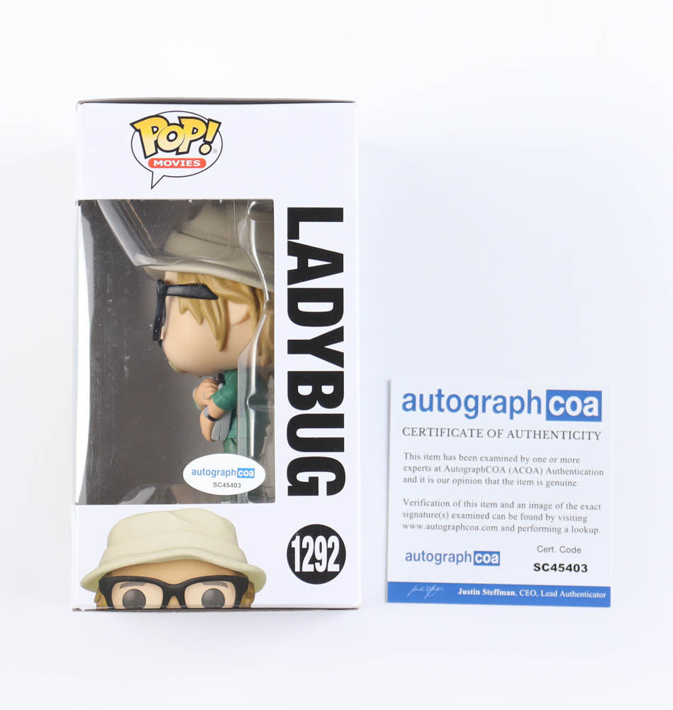 Brad Pitt Signed "Bullet Train" #1292 Ladybug Funko Pop! Vinyl Figure (ACOA) at PristineAuction.com Brad Pitt Signed "Bullet Train" #1292 Ladybug Funko Pop! Vinyl Figure (ACOA) at PristineAuction.com