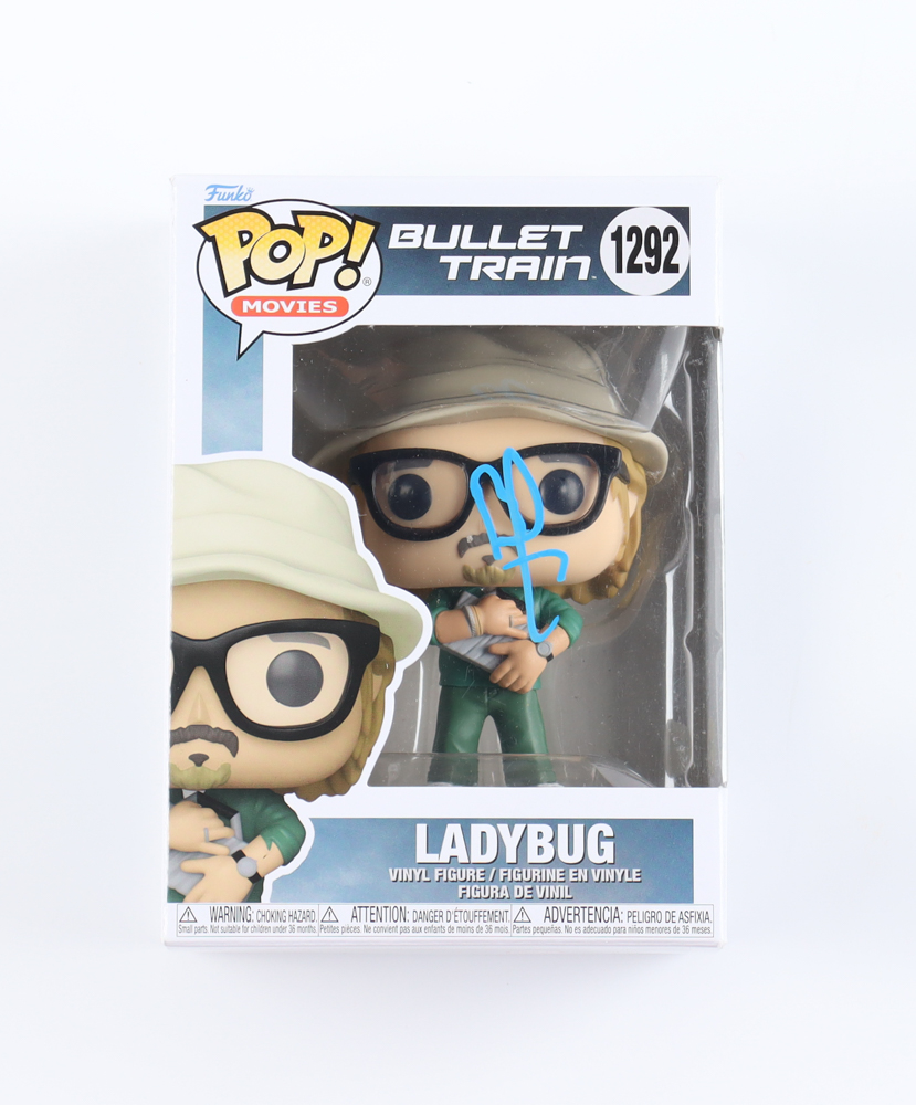Brad Pitt Signed "Bullet Train" #1292 Ladybug Funko Pop! Vinyl Figure (ACOA) at PristineAuction.com Brad Pitt Signed "Bullet Train" #1292 Ladybug Funko Pop! Vinyl Figure (ACOA) at PristineAuction.com