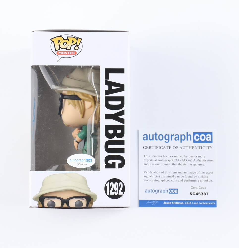 Brad Pitt Signed "Bullet Train" #1292 Ladybug Funko Pop! Vinyl Figure (ACOA) at PristineAuction.com Brad Pitt Signed "Bullet Train" #1292 Ladybug Funko Pop! Vinyl Figure (ACOA) at PristineAuction.com