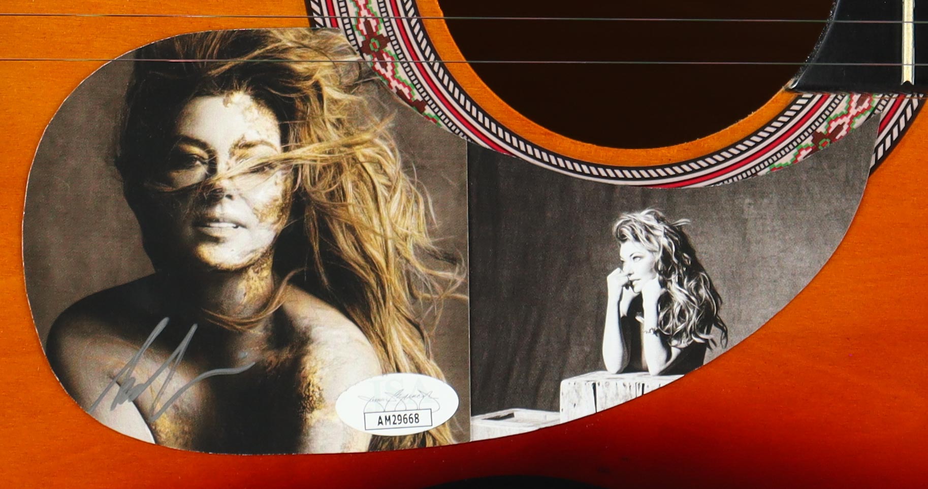 Shania Twain Signed 38" Acoustic Guitar (JSA) at PristineAuction.com Shania Twain Signed 38" Acoustic Guitar (JSA) at PristineAuction.com