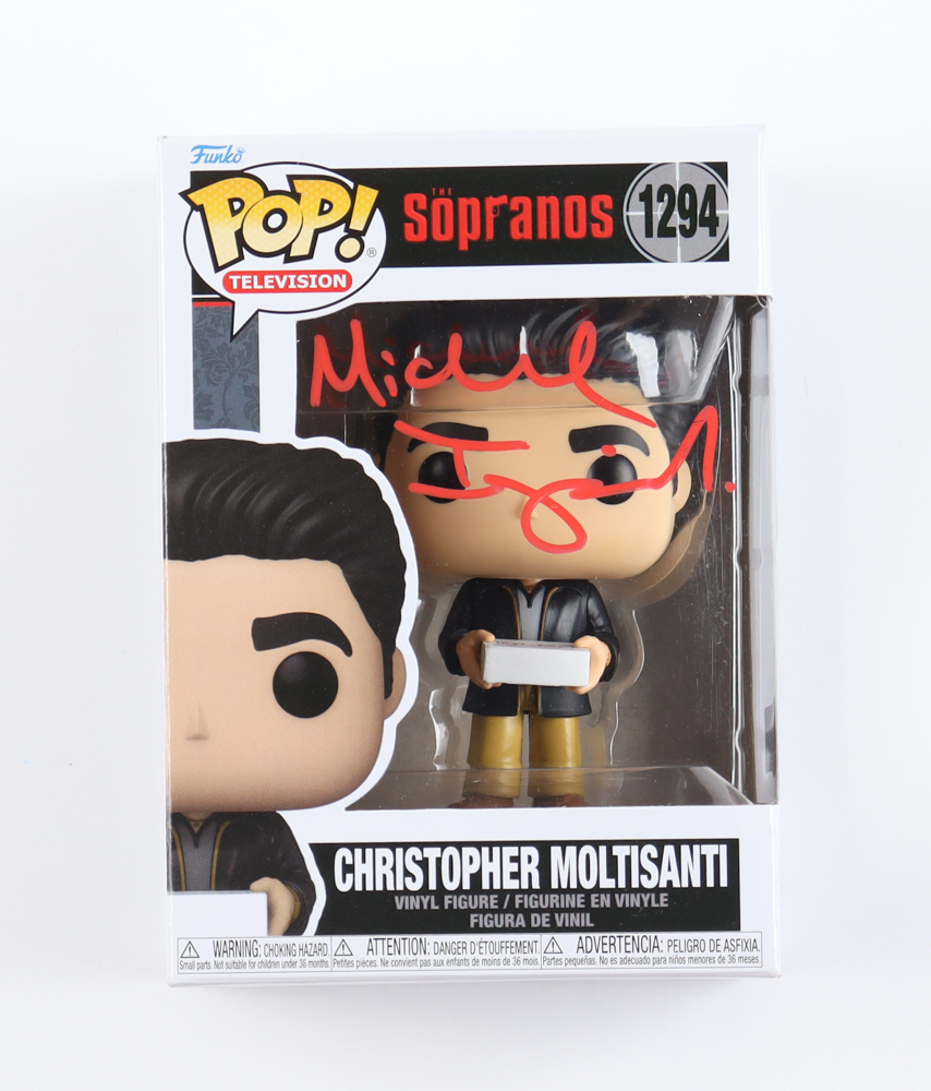 Michael Imperioli Signed "The Sopranos" #1294 Christopher Moltisanti Funko Pop! Vinyl Figure (Beckett) at PristineAuction.com Michael Imperioli Signed "The Sopranos" #1294 Christopher Moltisanti Funko Pop! Vinyl Figure (Beckett) at PristineAuction.com