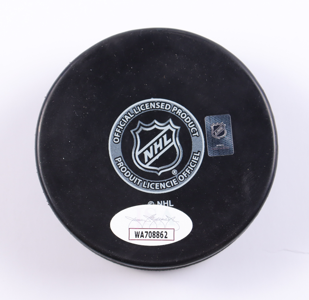 Paul Coffey Signed Penguins Logo Hockey Puck Inscribed "H.O.F. 04" (JSA) at PristineAuction.com Paul Coffey Signed Penguins Logo Hockey Puck Inscribed "H.O.F. 04" (JSA) at PristineAuction.com