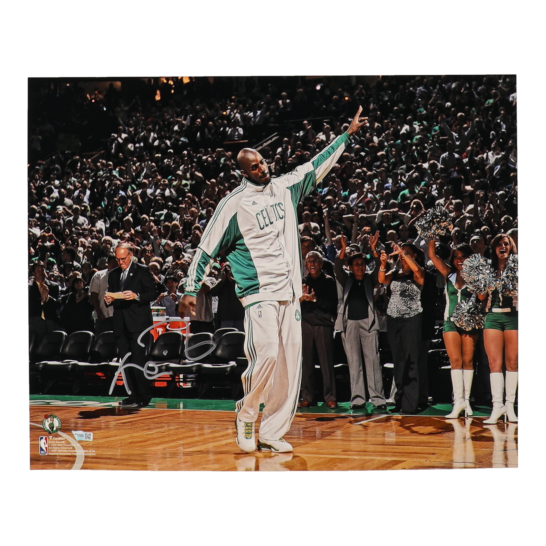 Kevin Garnett Signed Celtics 16x20 Photo (Fanatics) at PristineAuction.com Kevin Garnett Signed Celtics 16x20 Photo (Fanatics) at PristineAuction.com