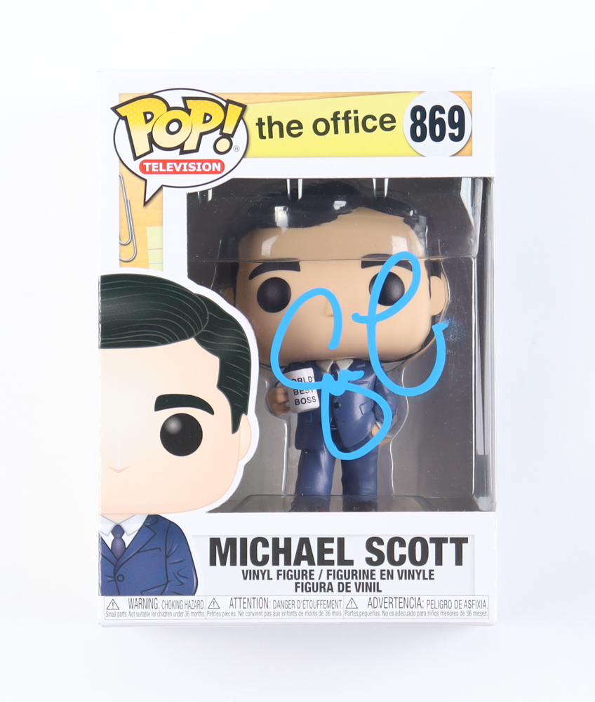 Steve Carell Signed "The Office" #869 Michael Scott Funko Pop! Vinyl Figure (Beckett) at PristineAuction.com Steve Carell Signed "The Office" #869 Michael Scott Funko Pop! Vinyl Figure (Beckett) at PristineAuction.com