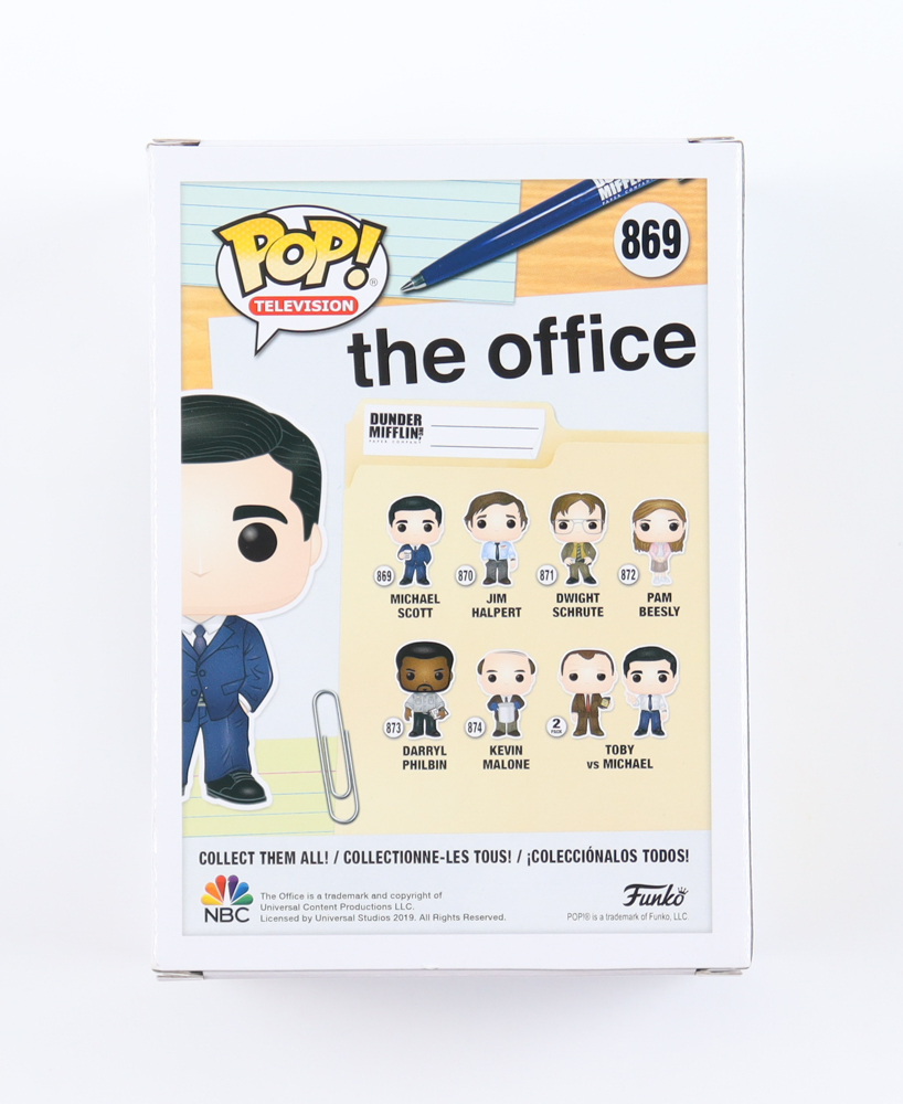 Steve Carell Signed "The Office" #869 Michael Scott Funko Pop! Vinyl Figure (Beckett) at PristineAuction.com Steve Carell Signed "The Office" #869 Michael Scott Funko Pop! Vinyl Figure (Beckett) at PristineAuction.com