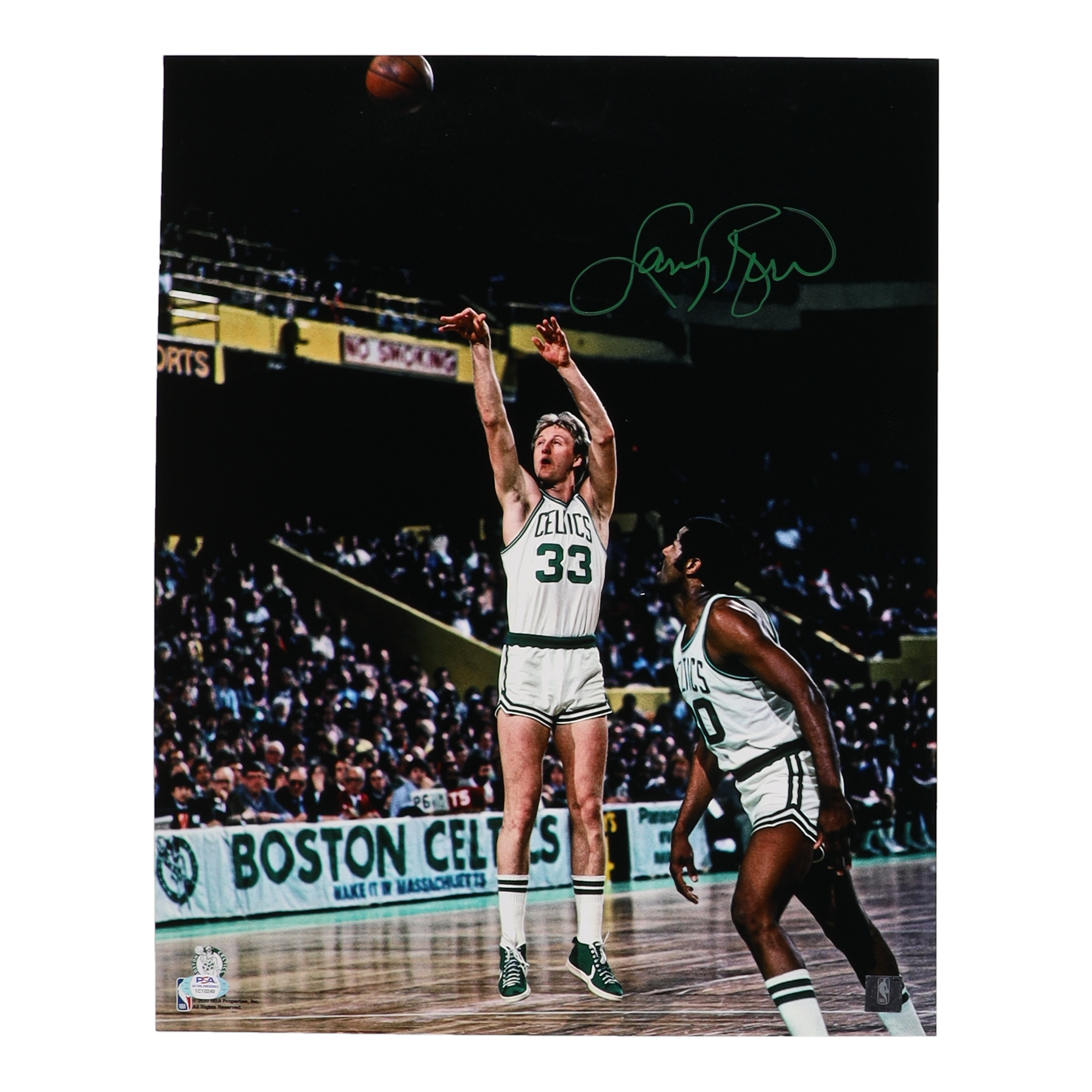 Larry Bird Signed Celtics 16x20 Photo (PSA) at PristineAuction.com Larry Bird Signed Celtics 16x20 Photo (PSA) at PristineAuction.com
