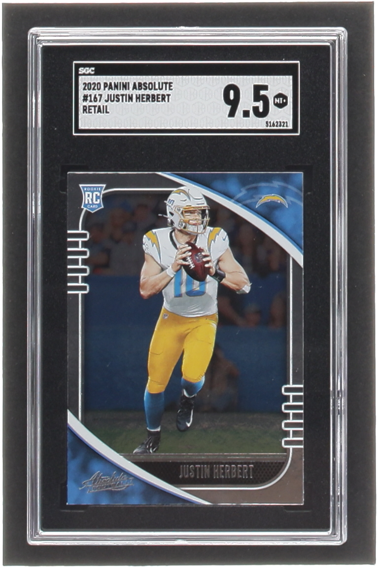 Justin Herbert 2020 Absolute #167 RC (SGC 9.5) at PristineAuction.com Justin Herbert 2020 Absolute #167 RC (SGC 9.5) at PristineAuction.com