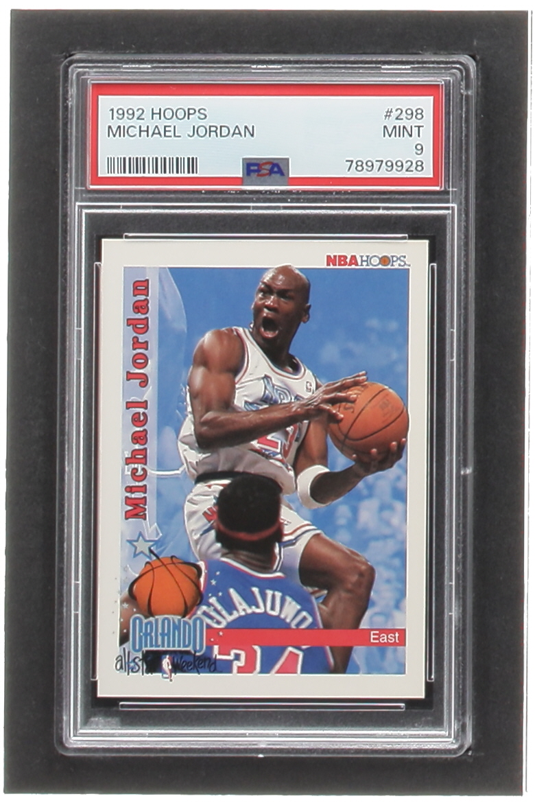 Michael Jordan 1992-93 Hoops #298 AS (PSA 9) at PristineAuction.com Michael Jordan 1992-93 Hoops #298 AS (PSA 9) at PristineAuction.com