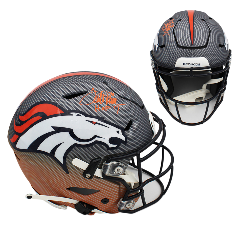 Terrell Davis Signed Broncos Full-Size Authentic On-Field Speedflex Helmet Inscribed "HOF 17" (Radtke) at PristineAuction.com Terrell Davis Signed Broncos Full-Size Authentic On-Field Speedflex Helmet Inscribed "HOF 17" (Radtke) at PristineAuction.com