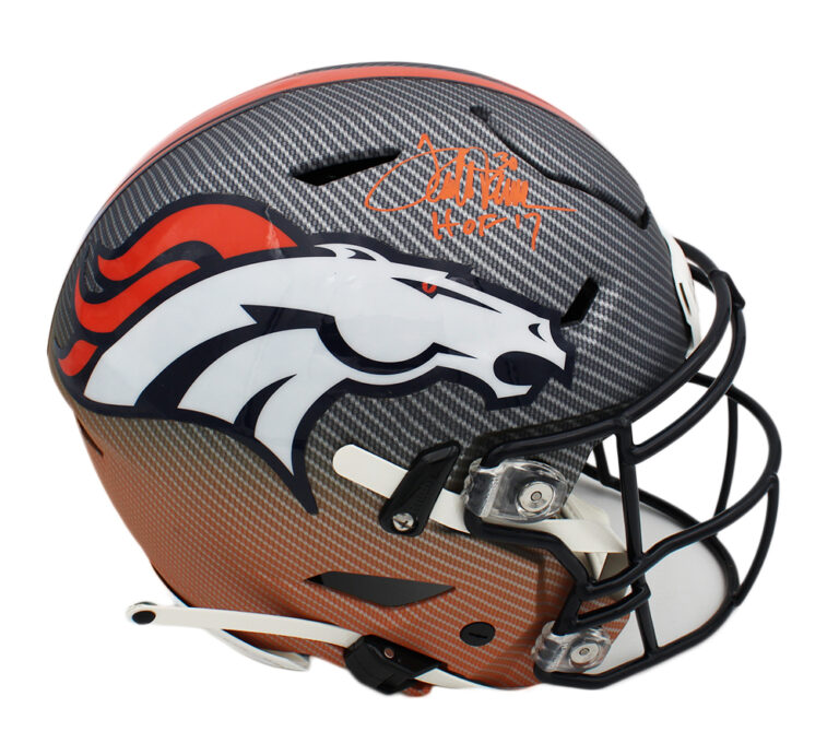 Terrell Davis Signed Broncos Full-Size Authentic On-Field Speedflex Helmet Inscribed "HOF 17" (Radtke) at PristineAuction.com Terrell Davis Signed Broncos Full-Size Authentic On-Field Speedflex Helmet Inscribed "HOF 17" (Radtke) at PristineAuction.com