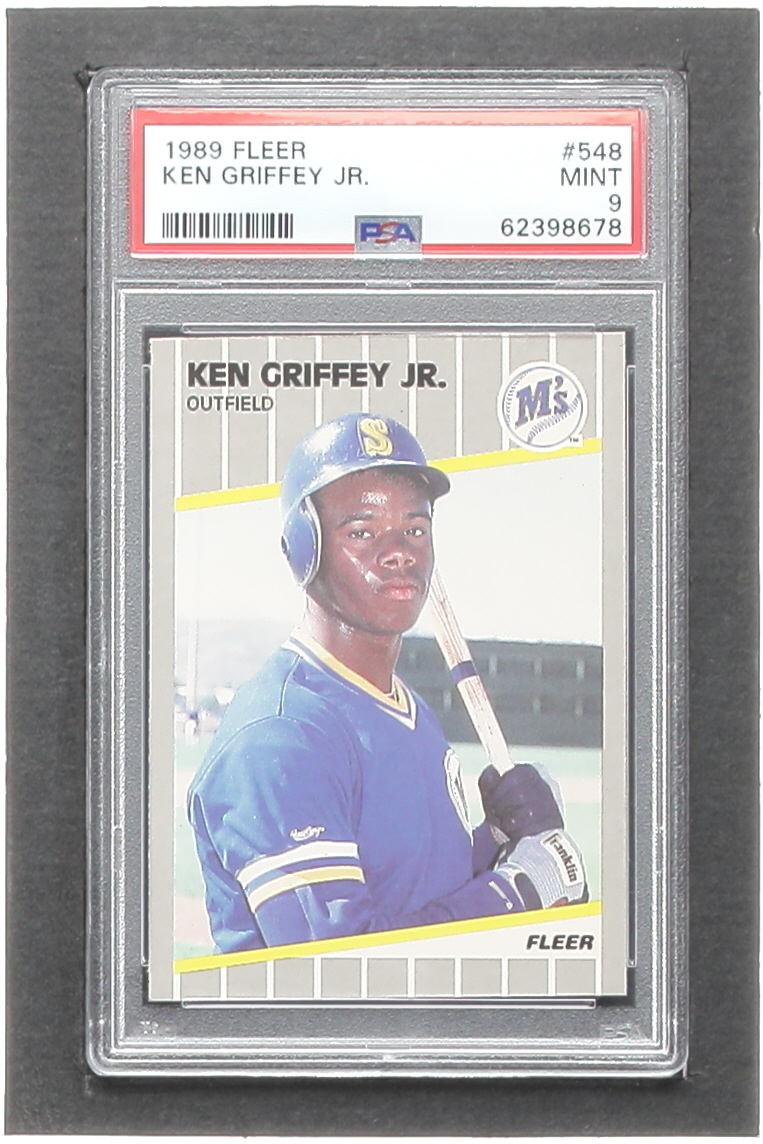 Ken Griffey Jr. 1989 Fleer #548 RC (PSA 9) at PristineAuction.com Ken Griffey Jr. 1989 Fleer #548 RC (PSA 9) at PristineAuction.com