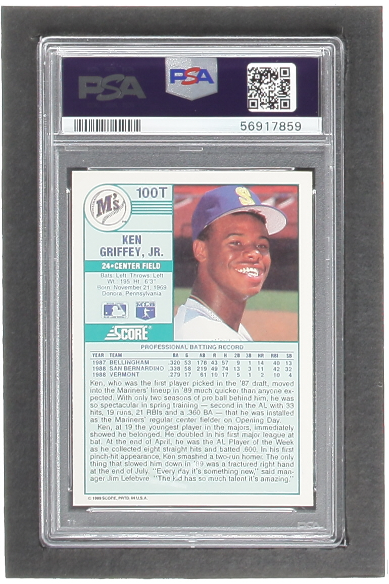 Ken Griffey Jr. 1989 Score Rookie/Traded #100T RC (PSA 9) at PristineAuction.com Ken Griffey Jr. 1989 Score Rookie/Traded #100T RC (PSA 9) at PristineAuction.com