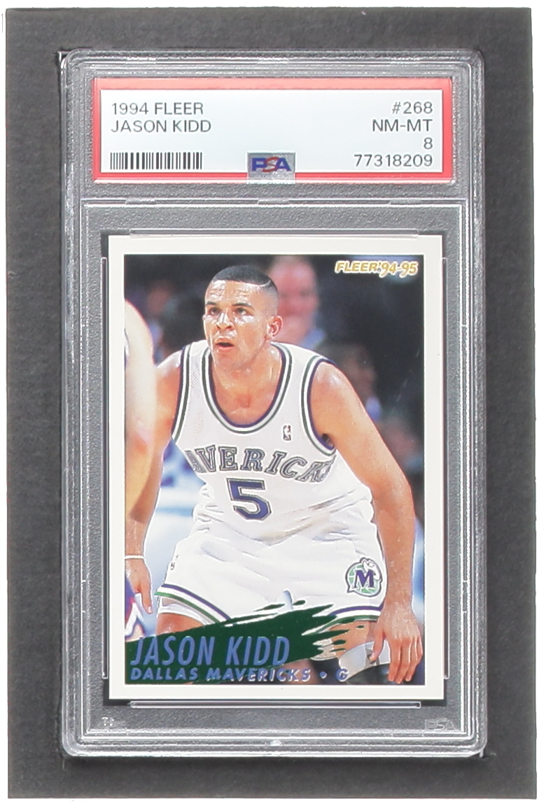 Jason Kidd 1994-95 Fleer #268 RC (PSA 8) at PristineAuction.com Jason Kidd 1994-95 Fleer #268 RC (PSA 8) at PristineAuction.com