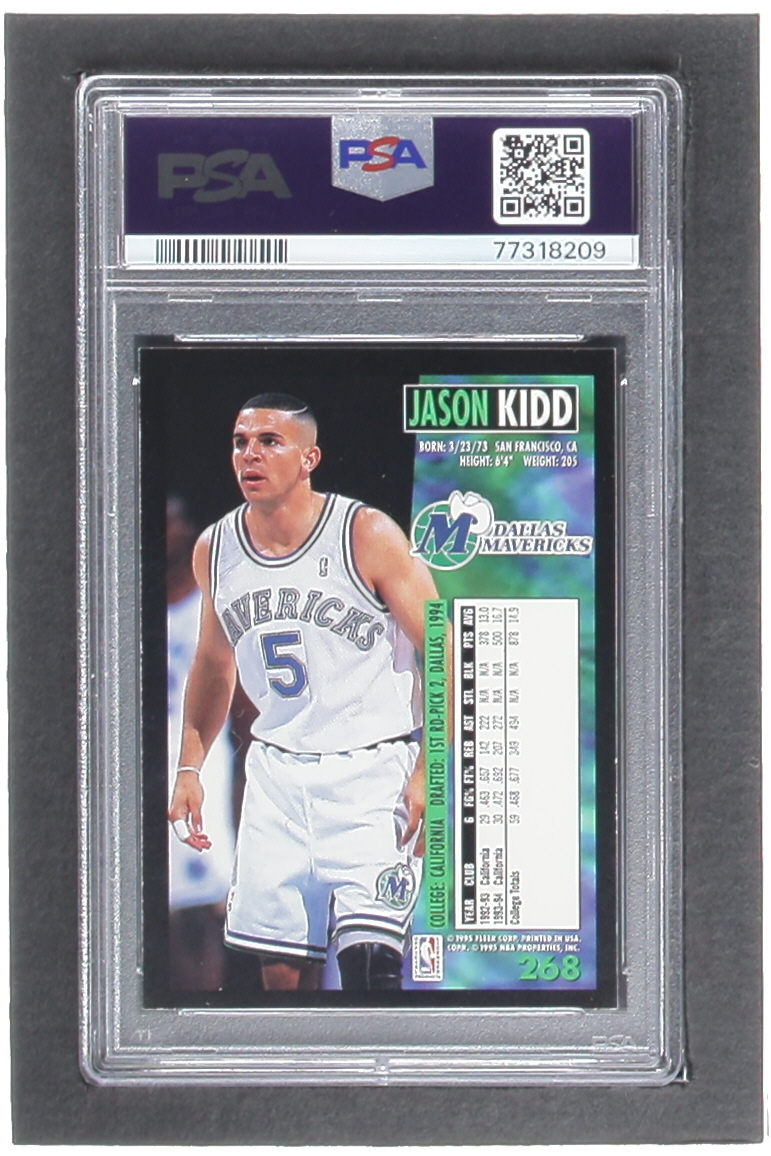 Jason Kidd 1994-95 Fleer #268 RC (PSA 8) at PristineAuction.com Jason Kidd 1994-95 Fleer #268 RC (PSA 8) at PristineAuction.com