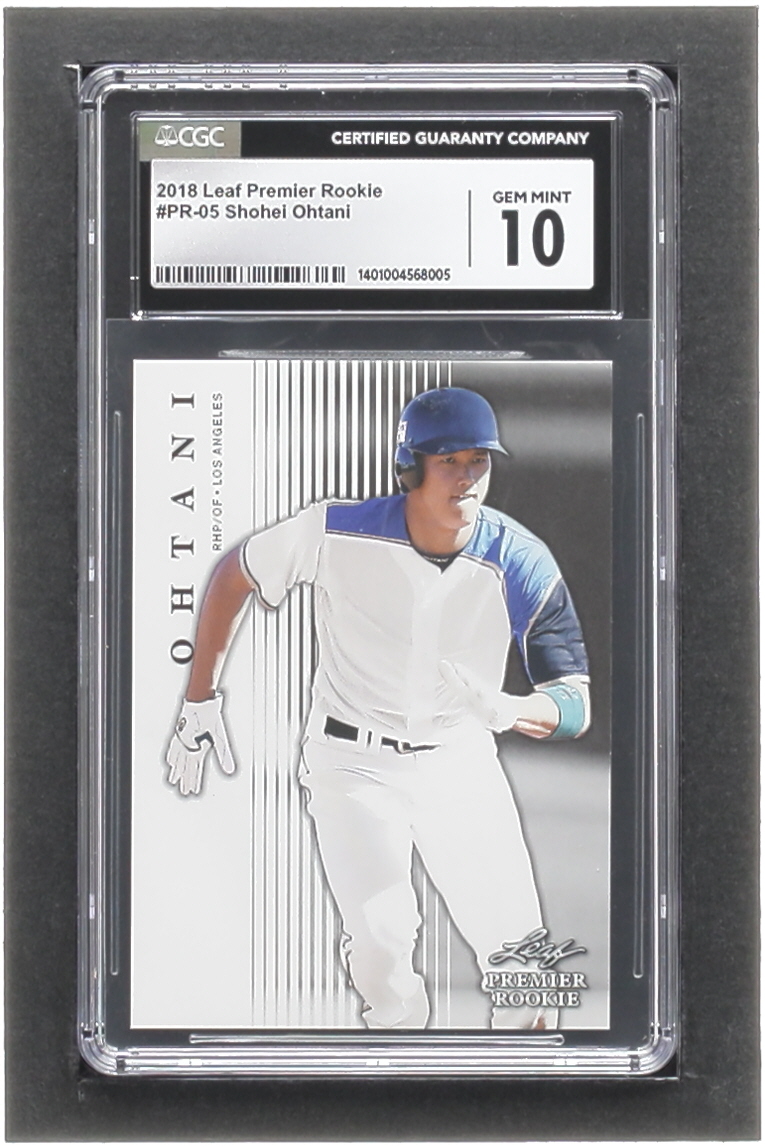 Shohei Ohtani 2018 Leaf Premier Rookies #PR05 RC (CGC 10) at PristineAuction.com Shohei Ohtani 2018 Leaf Premier Rookies #PR05 RC (CGC 10) at PristineAuction.com
