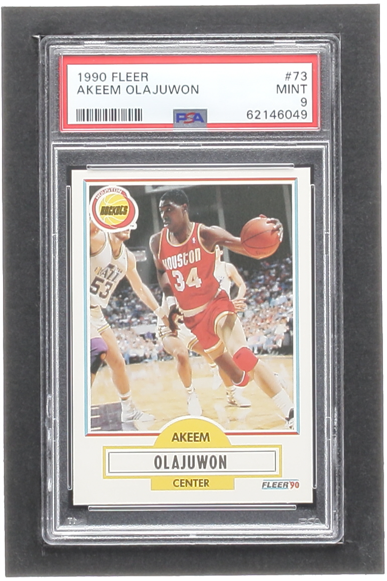 Hakeem Olajuwon 1990-91 Fleer #73 (PSA 9) at PristineAuction.com Hakeem Olajuwon 1990-91 Fleer #73 (PSA 9) at PristineAuction.com