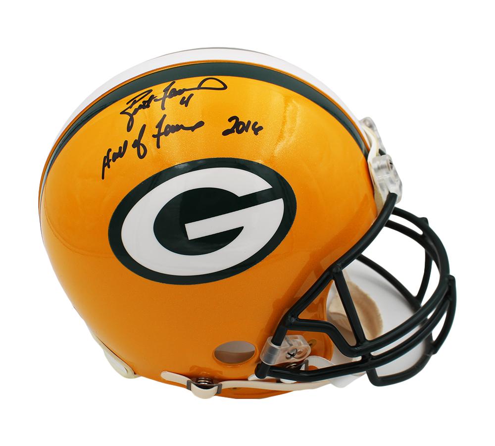 Brett Favre Signed LE Packers Full-Size Authentic On-Field Helmet Inscribed "Hall of Fame 2016" (Radtke) at PristineAuction.com Brett Favre Signed LE Packers Full-Size Authentic On-Field Helmet Inscribed "Hall of Fame 2016" (Radtke) at PristineAuction.com