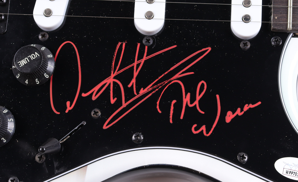 Dennis Rodman Signed Bulls Custom 39" Electric Guitar Inscribed "The