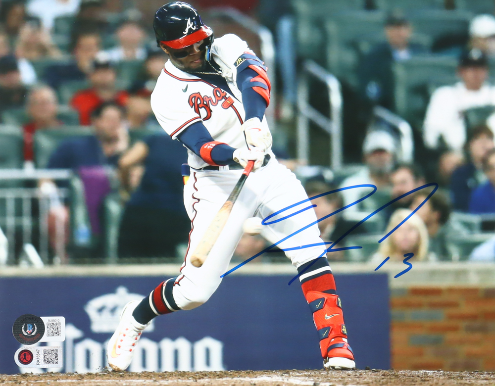 Ronald Acuna Jr. Signed Braves 8x10 Photo (Beckett & Acuna Jr.) at PristineAuction.com Ronald Acuna Jr. Signed Braves 8x10 Photo (Beckett & Acuna Jr.) at PristineAuction.com