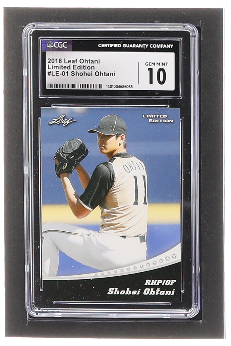 Shohei Ohtani 2018 Leaf Ohtani Limited Edition #LE01 (CGC 10) at PristineAuction.com Shohei Ohtani 2018 Leaf Ohtani Limited Edition #LE01 (CGC 10) at PristineAuction.com