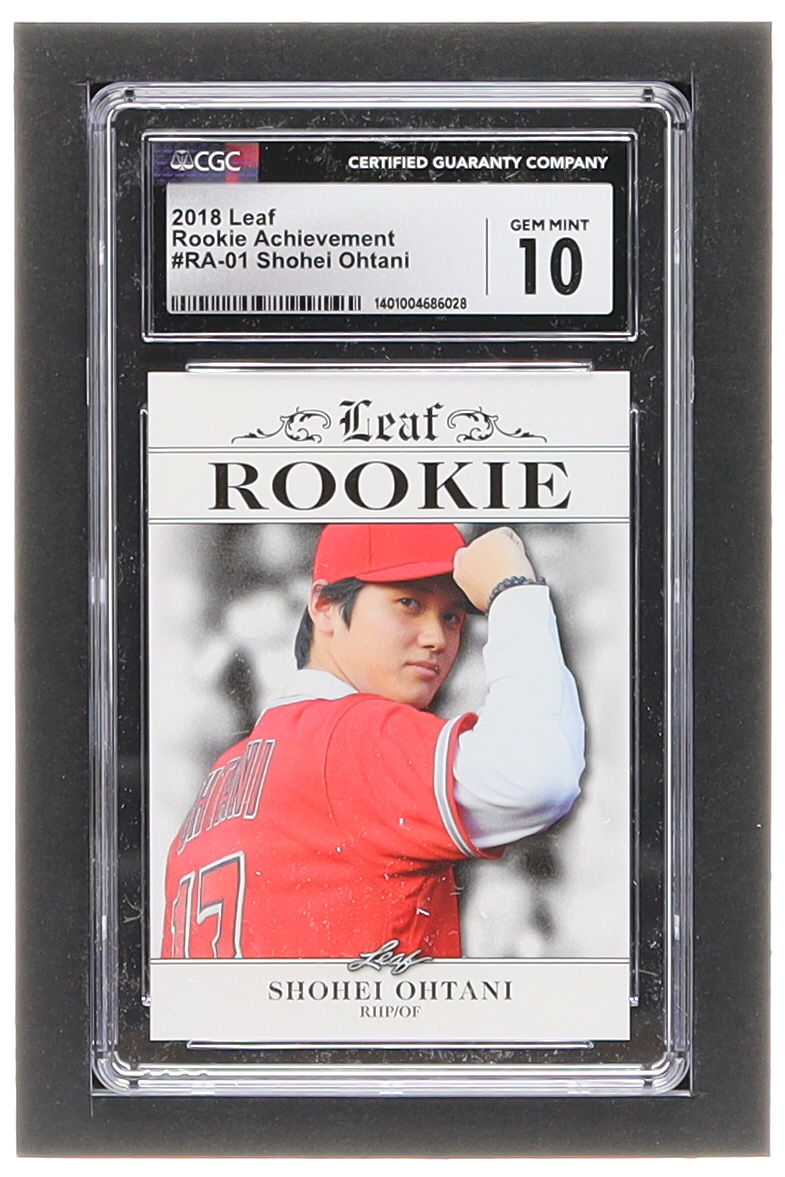 Shohei Ohtani 2018 Leaf Ohtani Rookie Achievement #RA01 (CGC 10) at PristineAuction.com Shohei Ohtani 2018 Leaf Ohtani Rookie Achievement #RA01 (CGC 10) at PristineAuction.com