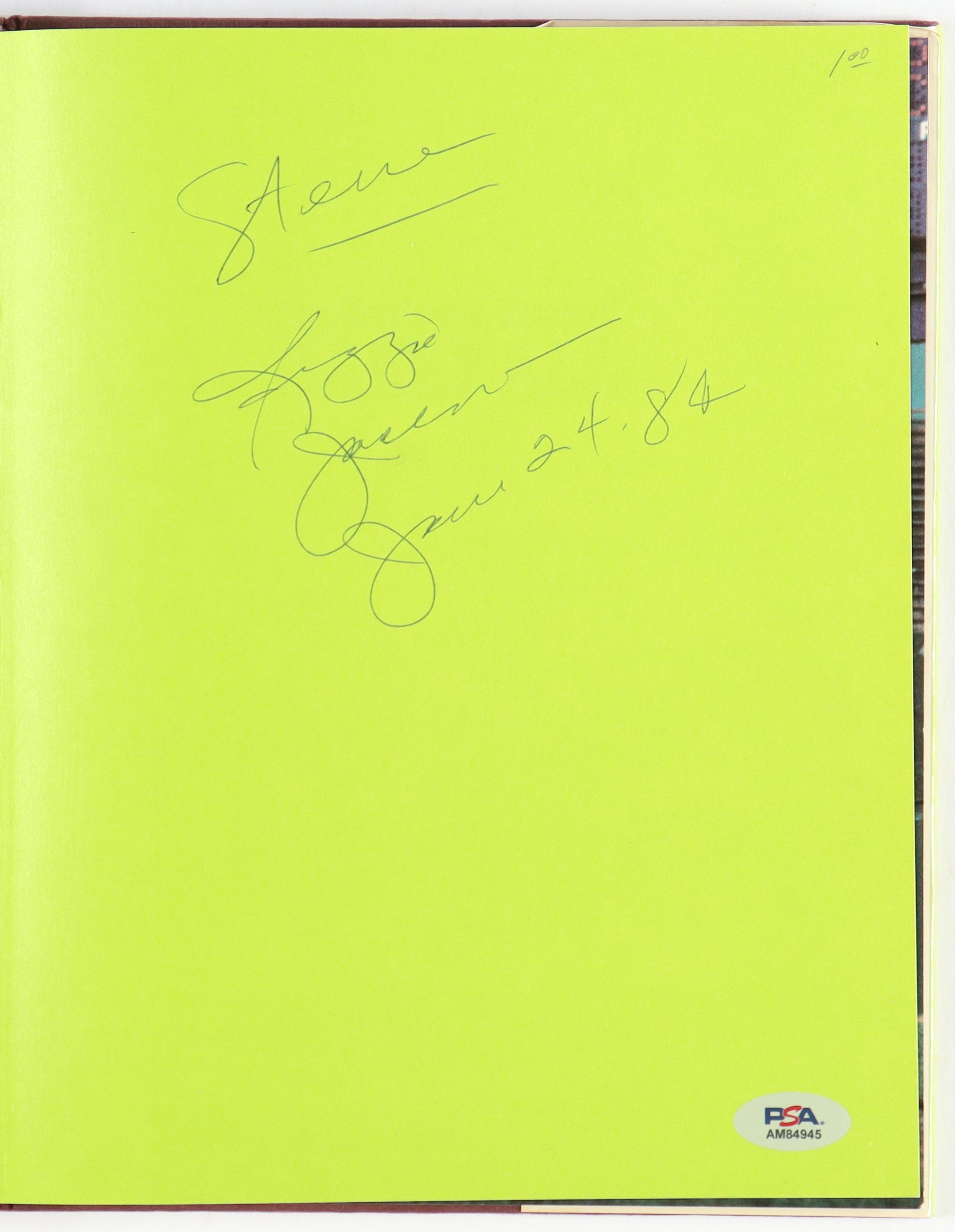Reggie Jackson Signed "The Rutledge Book of Baseball" Hard Cover Book Inscribed (PSA) at PristineAuction.com Reggie Jackson Signed "The Rutledge Book of Baseball" Hard Cover Book Inscribed (PSA) at PristineAuction.com
