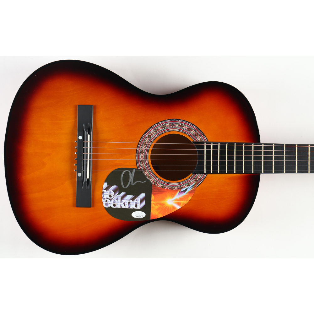 The Weeknd Guitar with Signed Custom Insert Pickguard (JSA) at PristineAuction.com