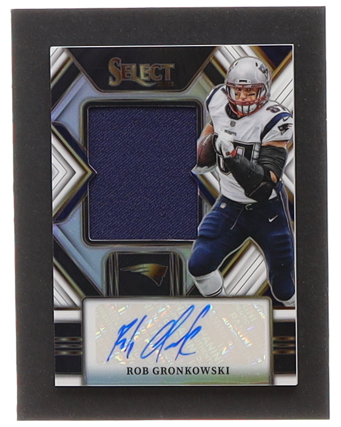 Rob Gronkowski 2022 Select Jumbo Signature Swatches Prizm White #5 #51/75 at PristineAuction.com Rob Gronkowski 2022 Select Jumbo Signature Swatches Prizm White #5 #51/75 at PristineAuction.com