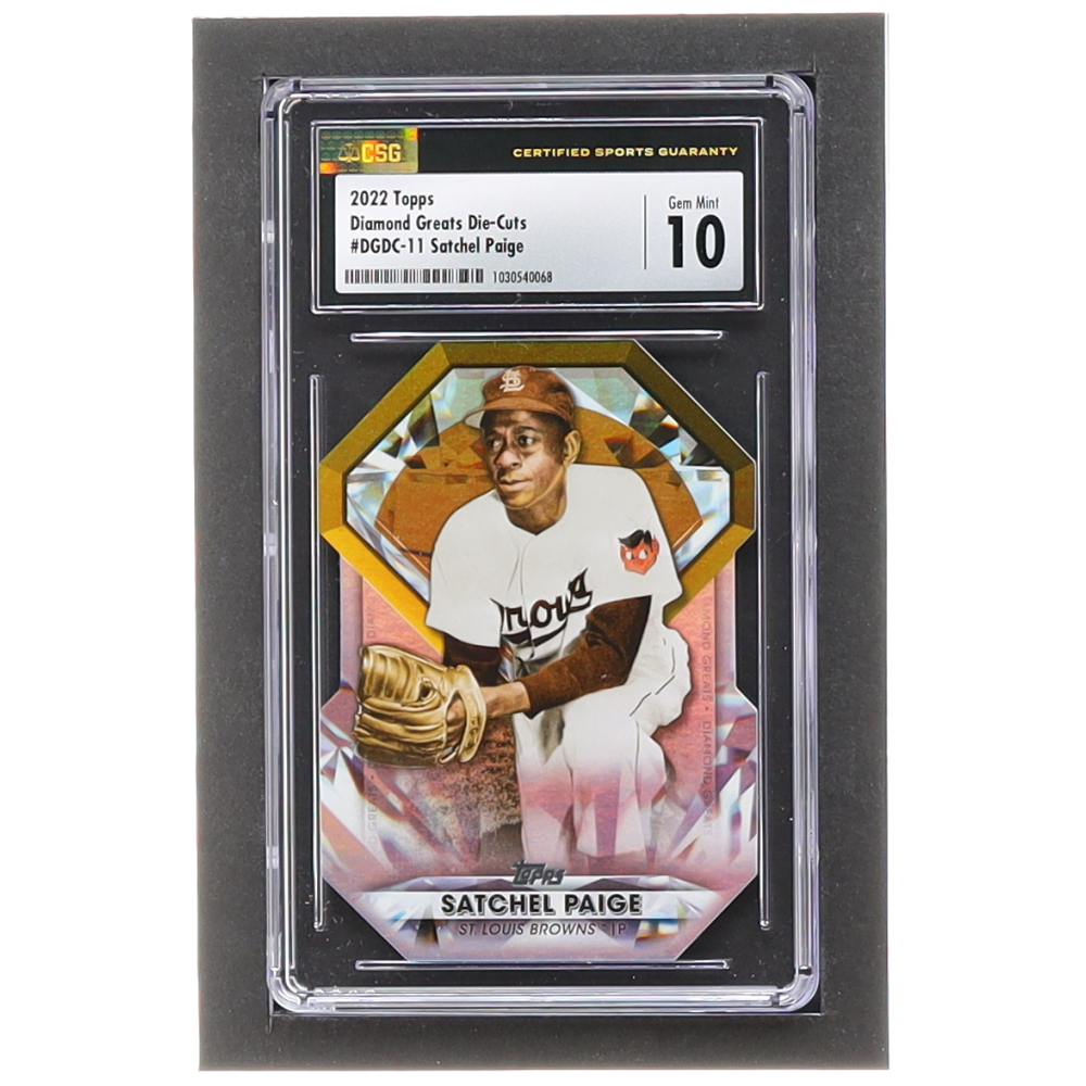 Satchel Paige 2022 Topps Diamond Greats Die Cuts #DGDC11 (CSG 10 ...