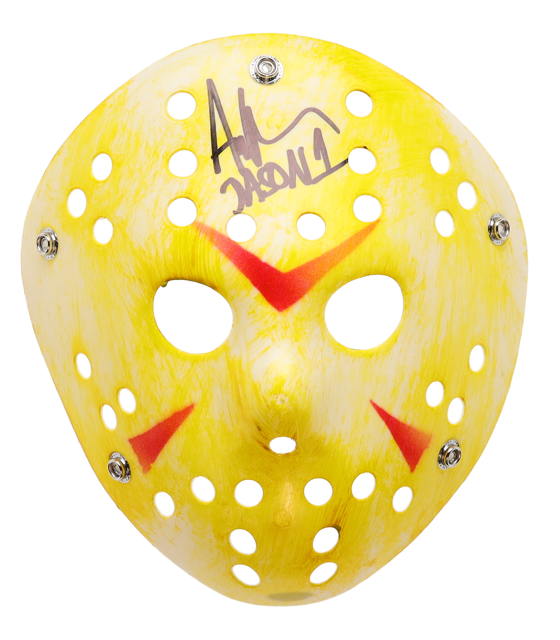 Ari Lehman Signed "Friday the 13th" Jason Voorhees Mask Inscribed "Jason 1" (Schwartz) at PristineAuction.com Ari Lehman Signed "Friday the 13th" Jason Voorhees Mask Inscribed "Jason 1" (Schwartz) at PristineAuction.com